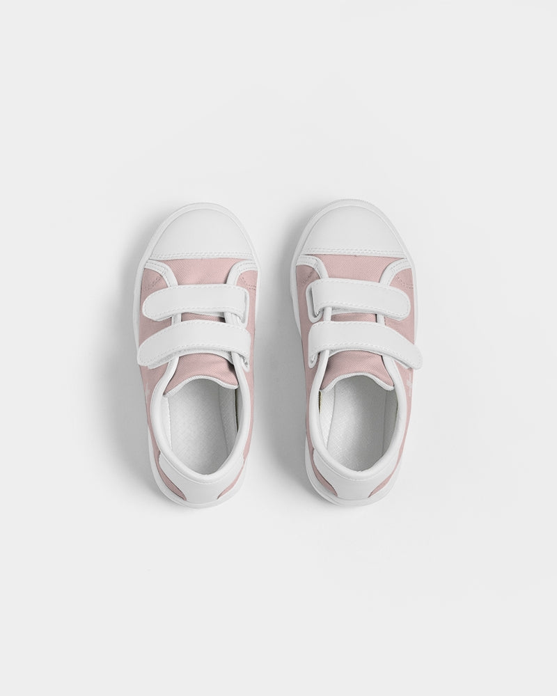 Simple Cross: Kids Pink Velcro Sneaker
