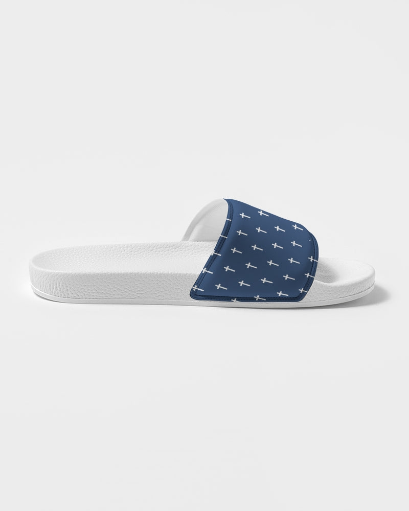 Mini Cross: Women's Navy Slide Sandal