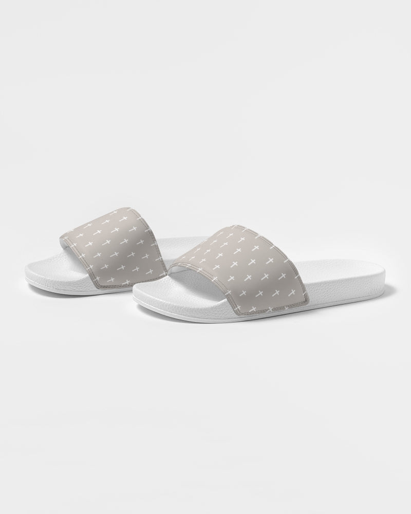 Mini Cross: Men's Taupe Slide Sandal