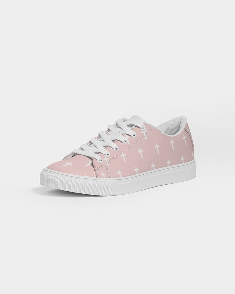 Mini Cross: Men's Pink Vegan Leather Sneaker