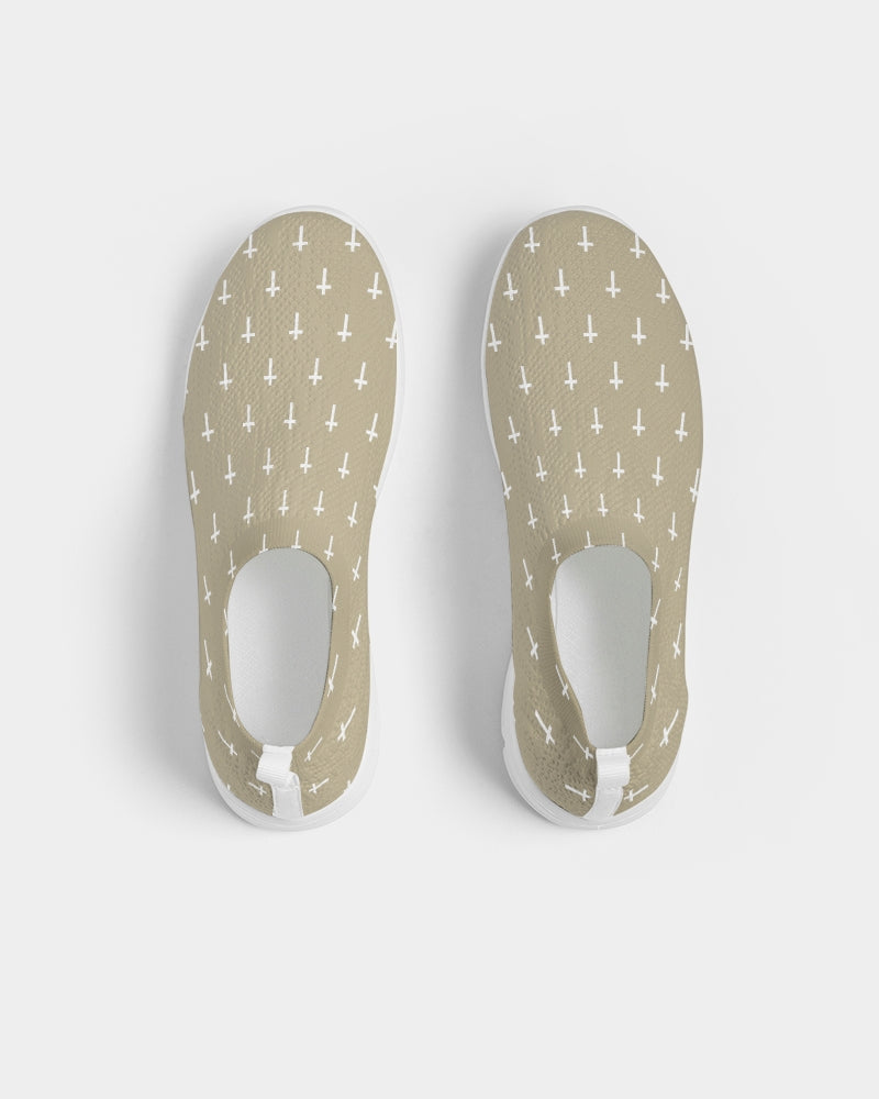 Mini Cross: Men's Tan Flyknit Slip On Shoe