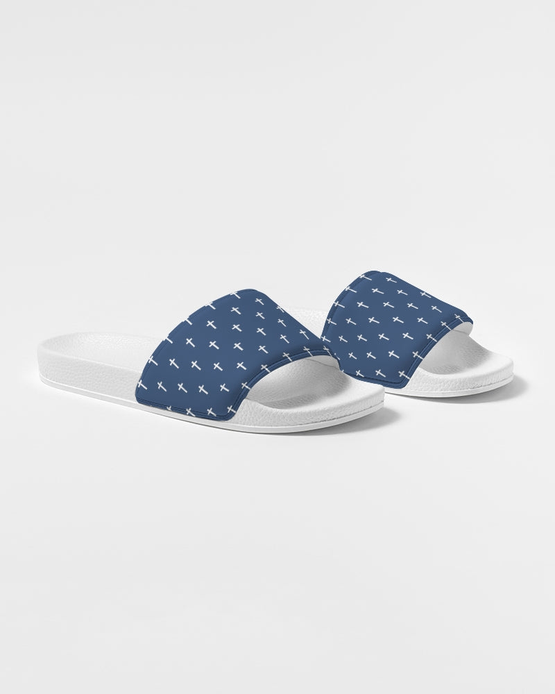 Mini Cross: Women's Navy Slide Sandal