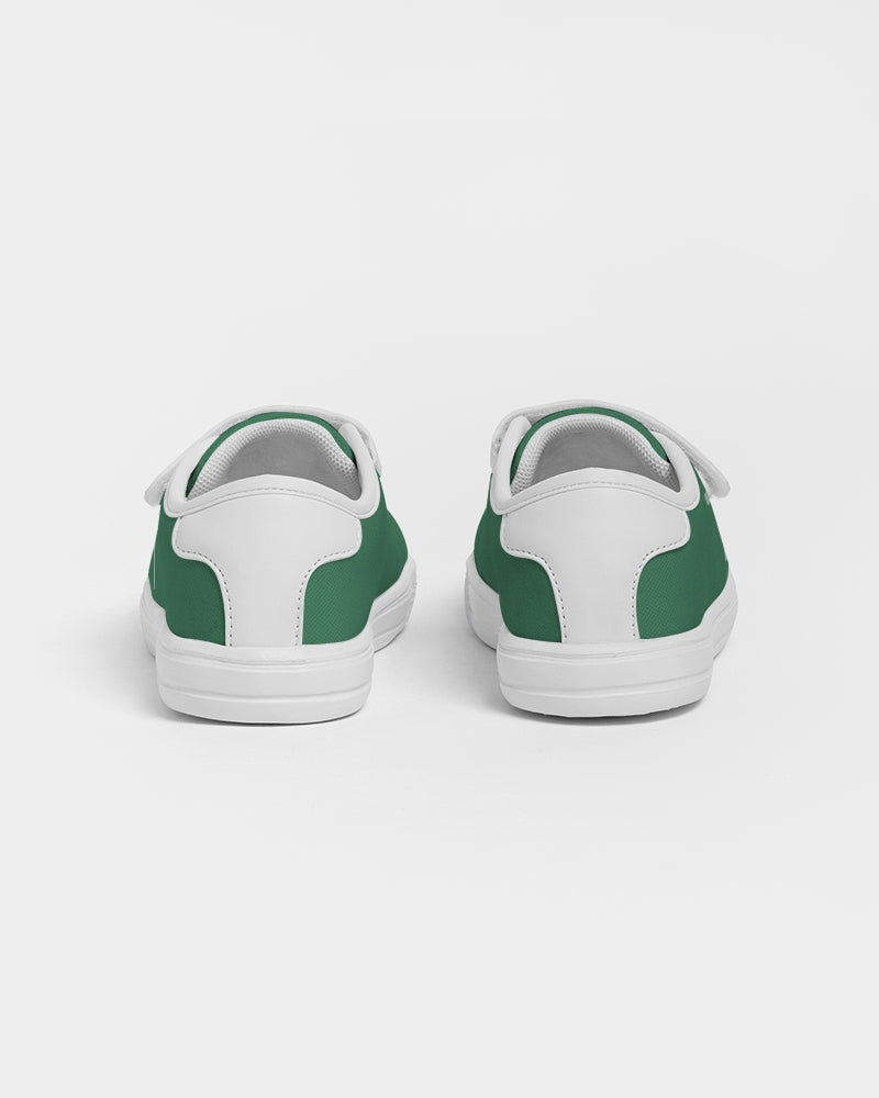 Simple Cross: Kids Green Velcro Sneaker