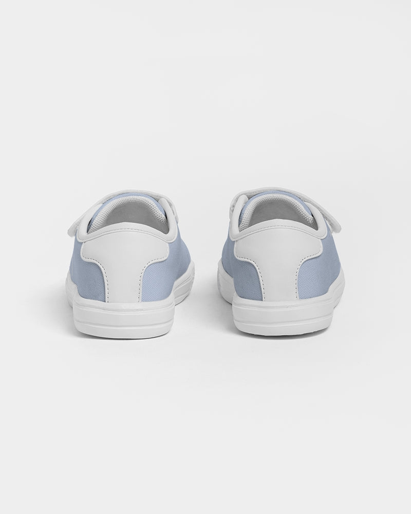 Simple Cross: Kids Light Blue Velcro Sneaker