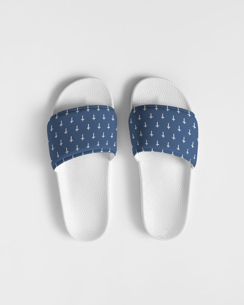 Mini Cross: Women's Navy Slide Sandal