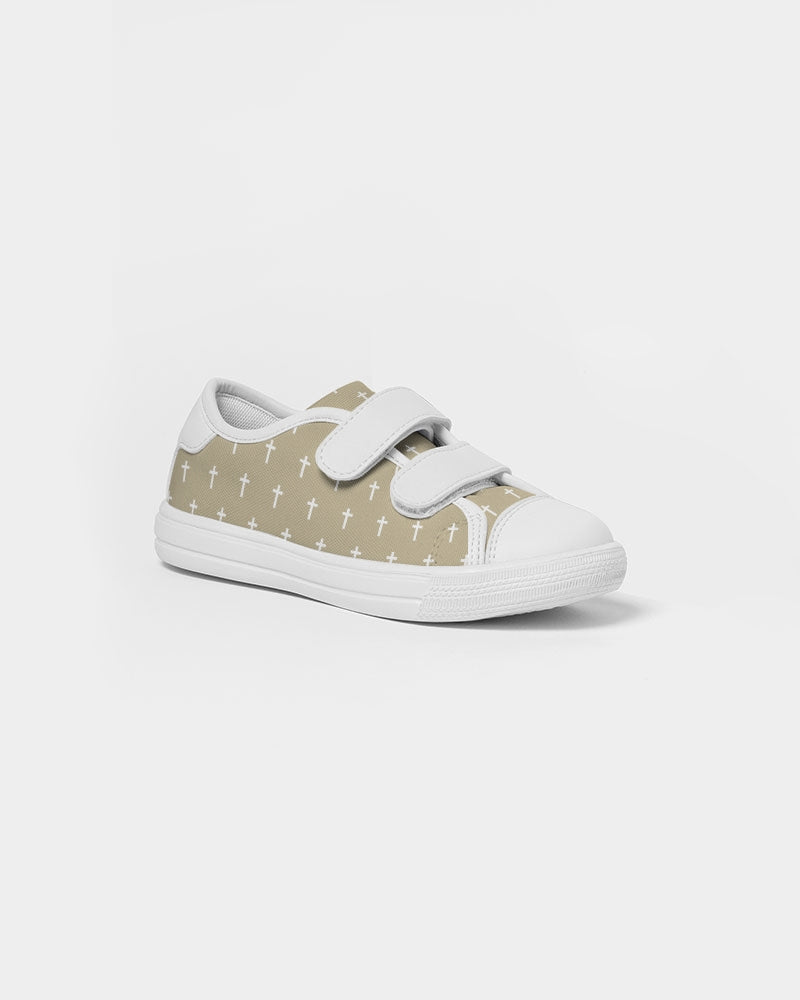 Mini Cross: Kids Tan Velcro Sneaker
