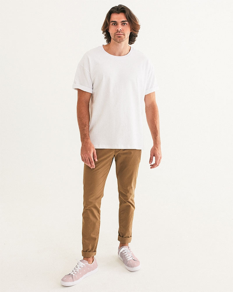 Mini Cross: Men's Pink Vegan Leather Sneaker