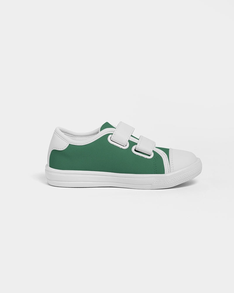 Simple Cross: Kids Green Velcro Sneaker