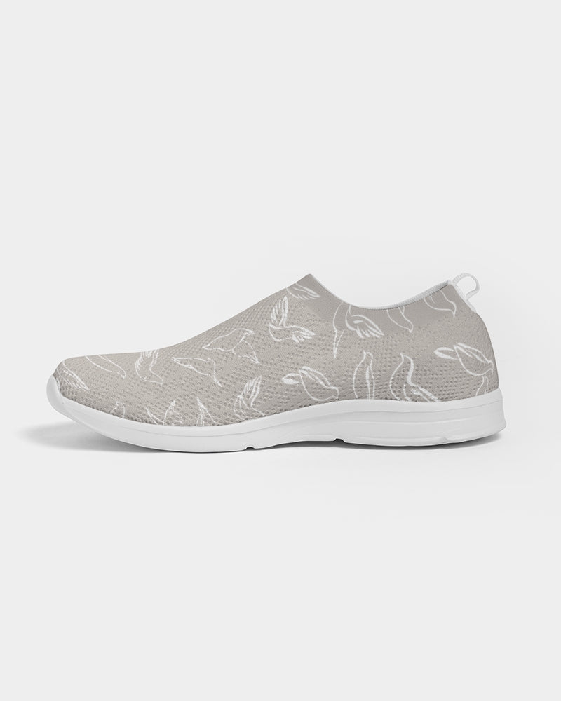 Doves: Women's Taupe Flyknit Slip On Shoe