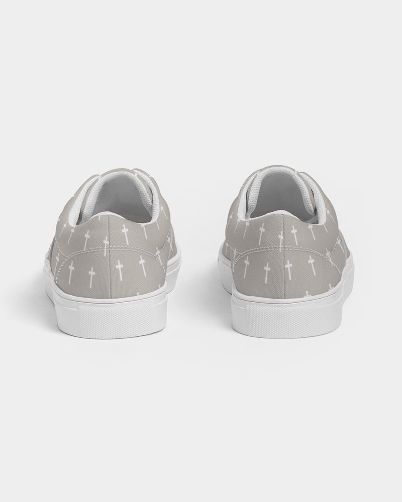 Mini Cross: Women's Taupe Canvas Lace Up Sneaker