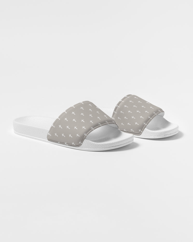 Mini Cross: Men's Taupe Slide Sandal