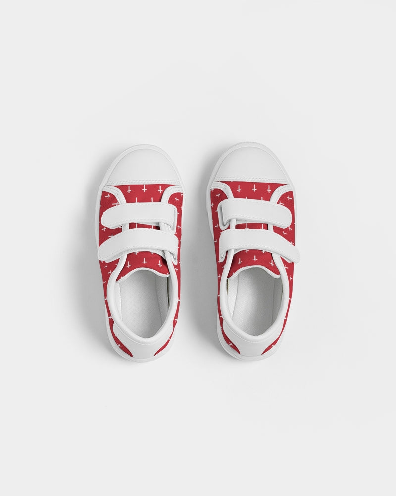 Mini Cross: Kids Red Velcro Sneaker