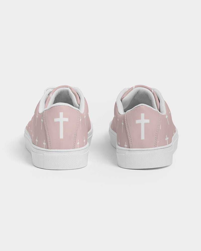 Mini Cross: Men's Pink Vegan Leather Sneaker
