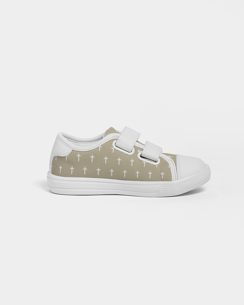 Mini Cross: Kids Tan Velcro Sneaker