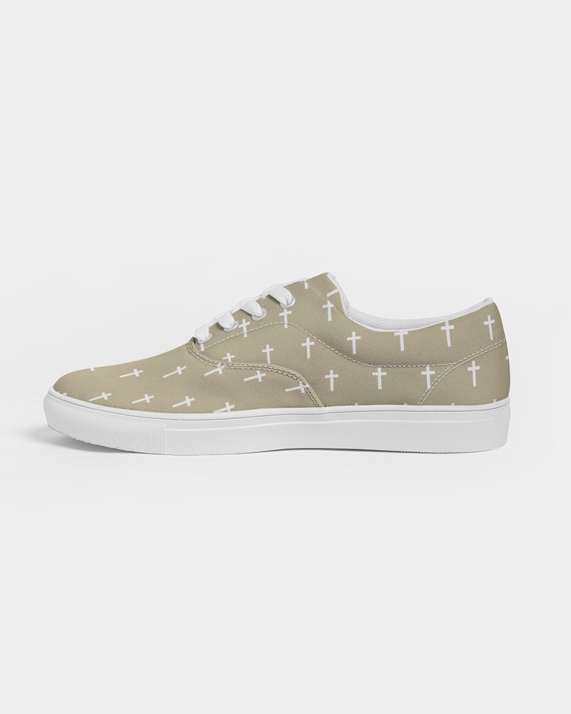 Mini Cross: Men's Tan Canvas Lace Up Sneaker
