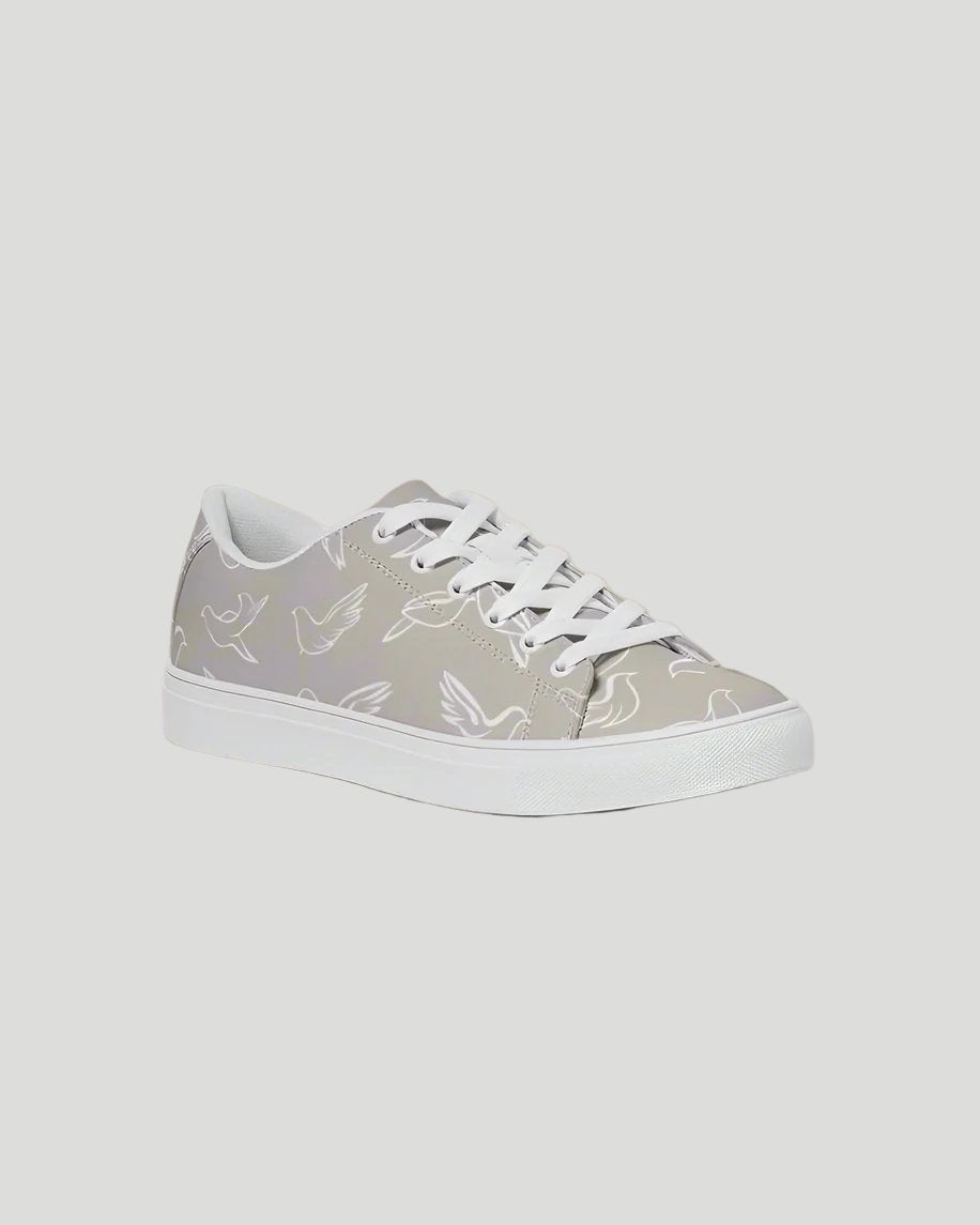 Doves: Women's Taupe Vegan Leather Sneaker