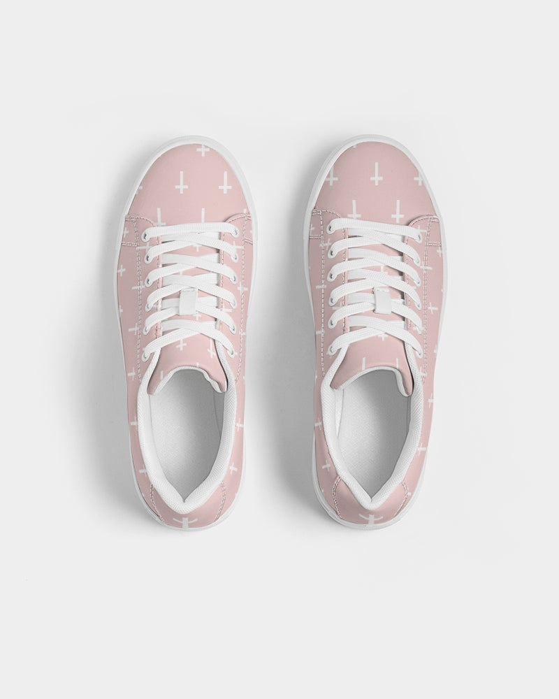 Mini Cross: Men's Pink Vegan Leather Sneaker