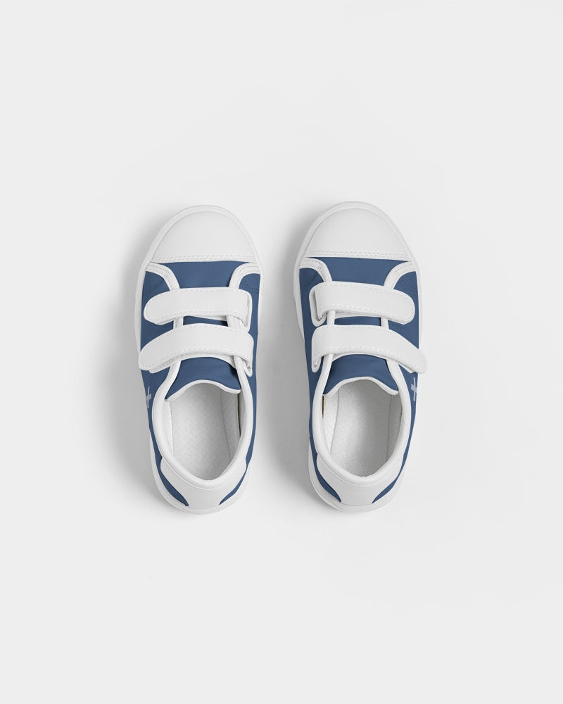Simple Cross: Kids Navy Velcro Sneaker