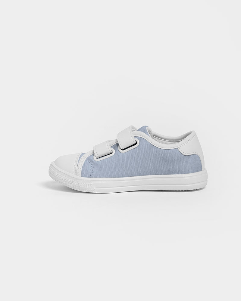 Simple Cross: Kids Light Blue Velcro Sneaker