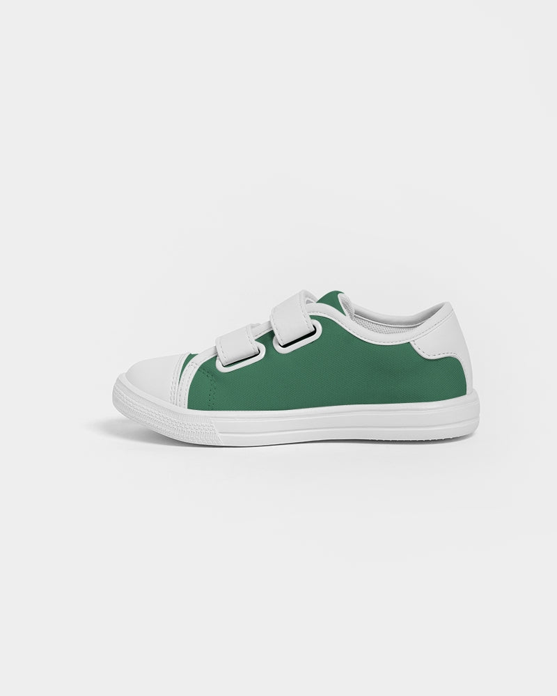 Simple Cross: Kids Green Velcro Sneaker