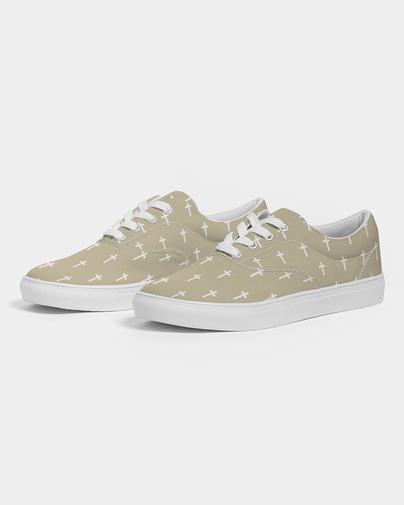 Mini Cross: Men's Tan Canvas Lace Up Sneaker