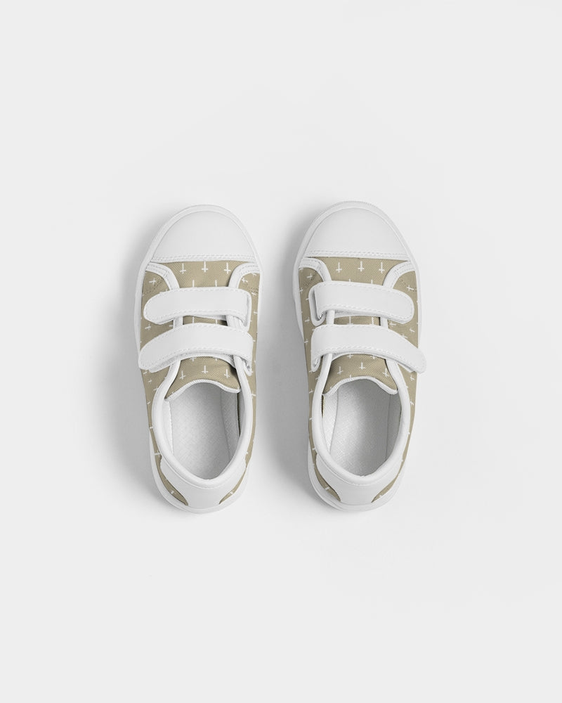 Mini Cross: Kids Tan Velcro Sneaker