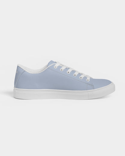 Simple Cross: Women's Light Blue Vegan Leather Sneaker