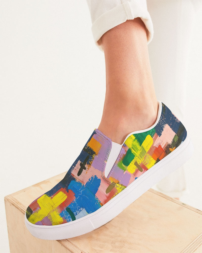 Painted Cross: Women's Canvas Slip On Shoe