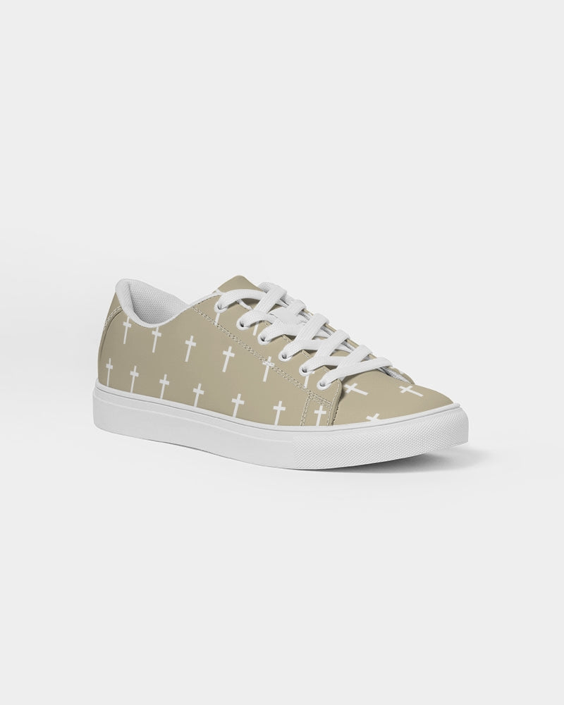 Mini Cross: Men's Tan Vegan Leather Sneaker