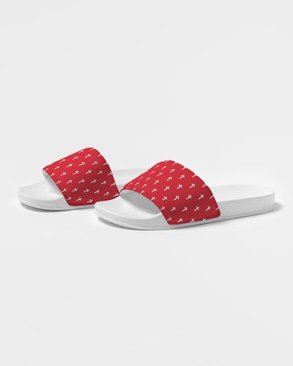 Mini Cross: Women's Red Slide Sandal