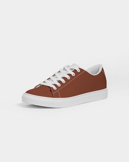 Simple Cross: Men's Maroon Vegan Leather Sneaker