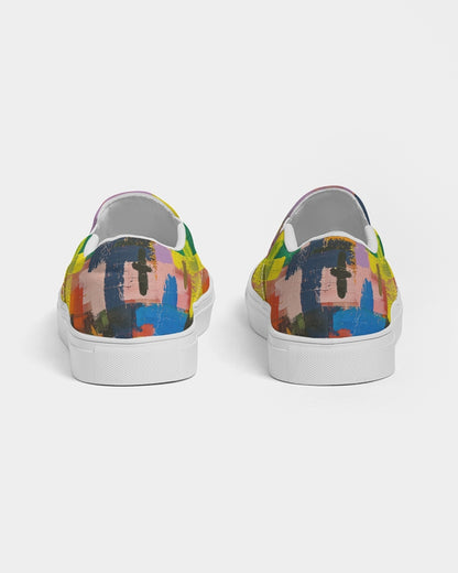 Painted Cross: Women's Canvas Slip On Shoe