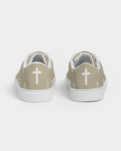 Mini Cross: Men's Tan Vegan Leather Sneaker