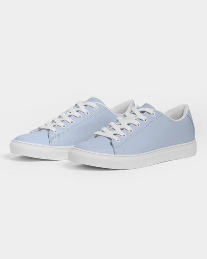 Simple Cross: Women's Light Blue Vegan Leather Sneaker