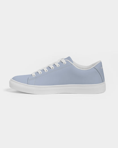 Simple Cross: Women's Light Blue Vegan Leather Sneaker