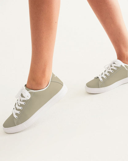 Simple Cross: Women's Tan Vegan Leather Sneaker