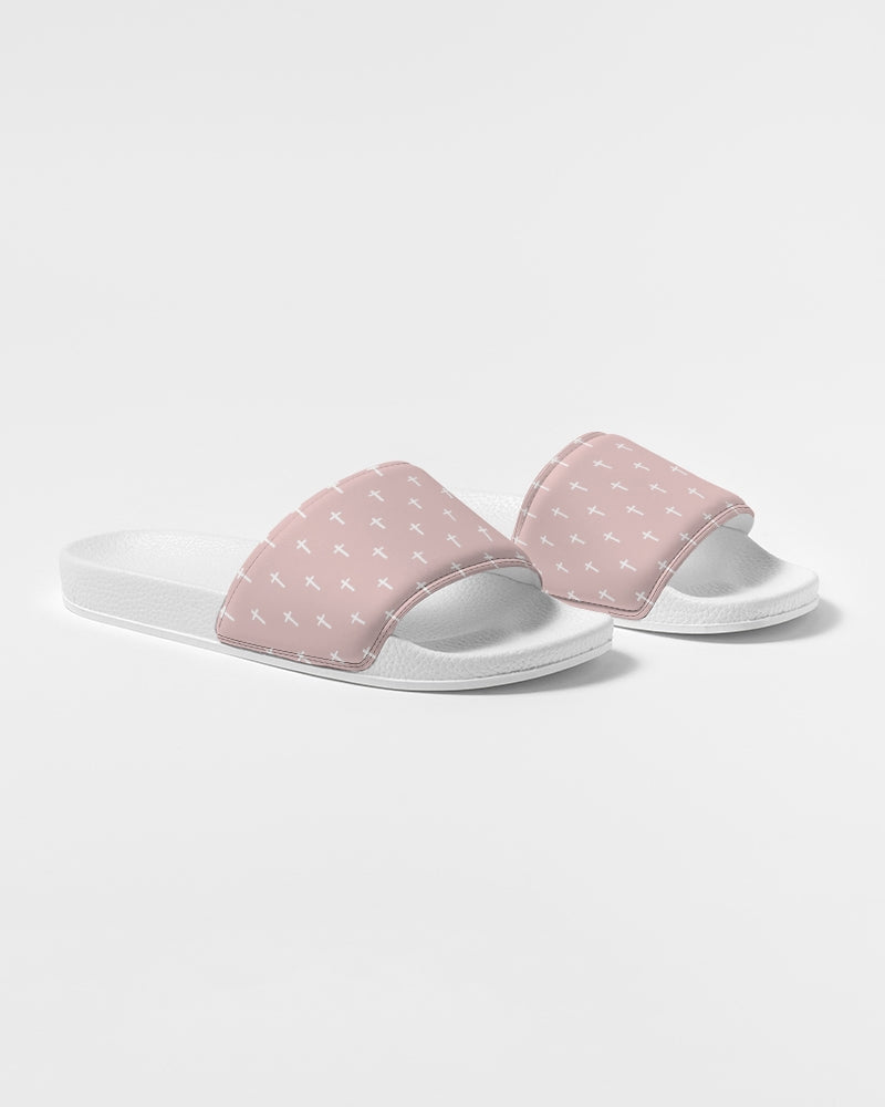 Mini Cross: Women's Pink Slide Sandal