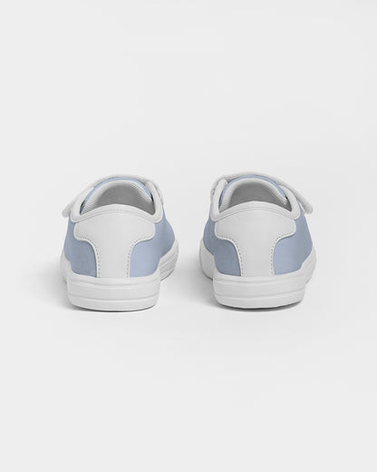 Simple Cross: Kids Light Blue Velcro Sneaker