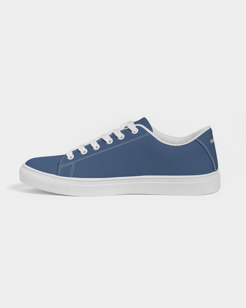 Simple Cross: Men's Navy Vegan Leather Sneaker