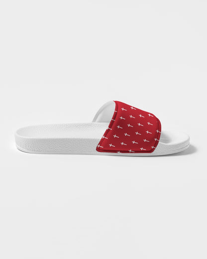 Mini Cross: Men's Red Slide Sandal