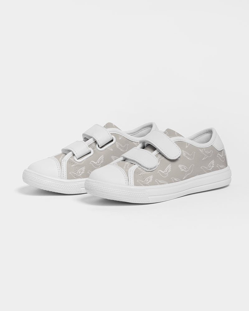 Doves: Kids Taupe Velcro Sneaker