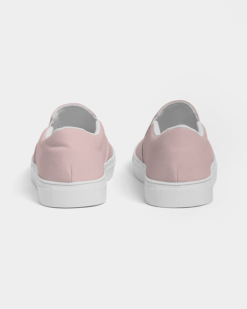 Simple Cross: Men's Pink Canvas Slip On Shoe