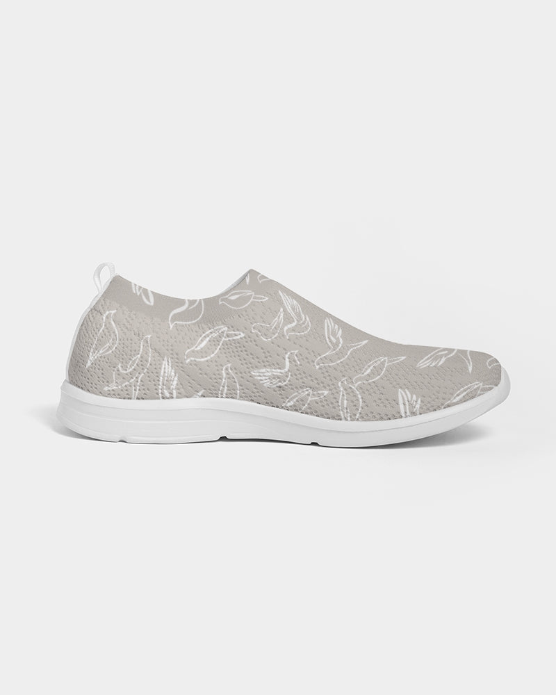 Doves: Women's Taupe Flyknit Slip On Shoe