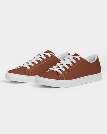 Simple Cross: Men's Maroon Vegan Leather Sneaker