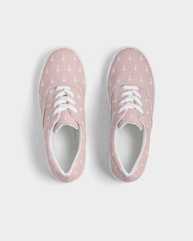 Mini Cross: Men's Pink Canvas Lace Up Sneaker