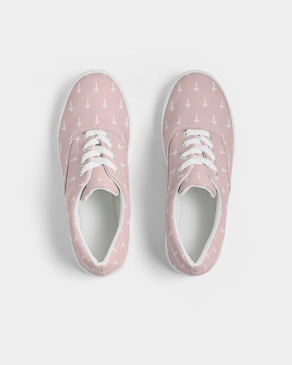 Mini Cross: Men's Pink Canvas Lace Up Sneaker