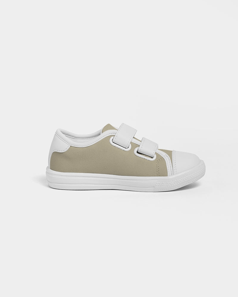 Simple Cross: Kids Tan Velcro Sneaker