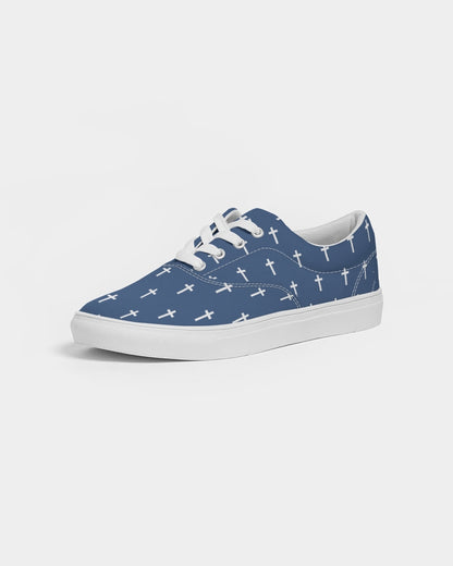 Mini Cross: Men's Navy Canvas Lace Up Sneaker