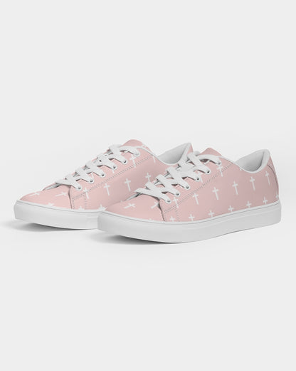 Mini Cross: Men's Pink Vegan Leather Sneaker