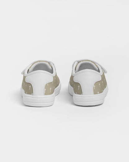 Mini Cross: Kids Tan Velcro Sneaker